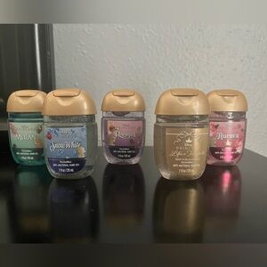 Bath and Body Works DISNEY PRINCESS 5pc Hand Sanitizer